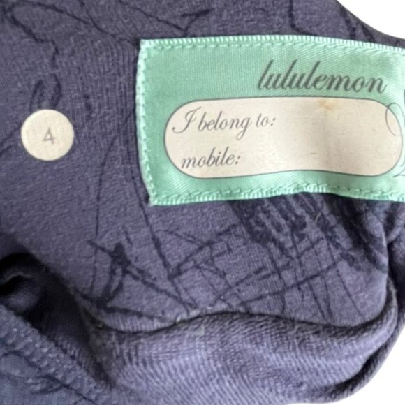 Lululemon Lightweight Hoodie Size 4 Blue Doodles - Picture 12 of 13